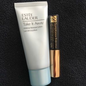 Estée Lauder mascara and cleanser